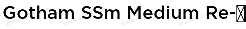 Gotham SSm Medium Re字体转换 Gotham SSm Medium Re字体转换